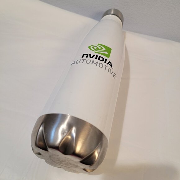 Nvidia Stainless Water Bottle White Sleek Design 26 ounces - Picture 9 of 13
